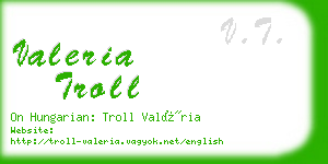 valeria troll business card